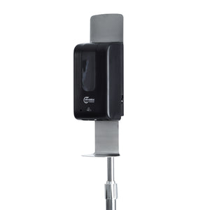 Auto Sanitizer Dispenser with Stainless Steel Stand - Black
