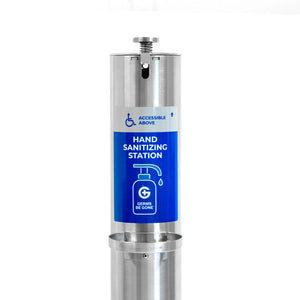 Germs Be Gone Freestanding Touchless Sanitizer Dispenser - Cylinder